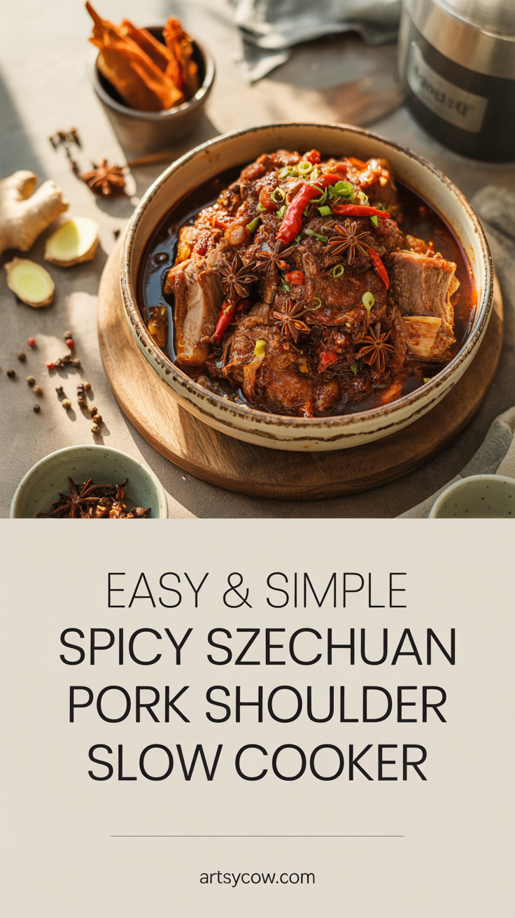 pin-1-Easy & Simple Spicy Szechuan Pork Shoulder Slow Cooker-10
