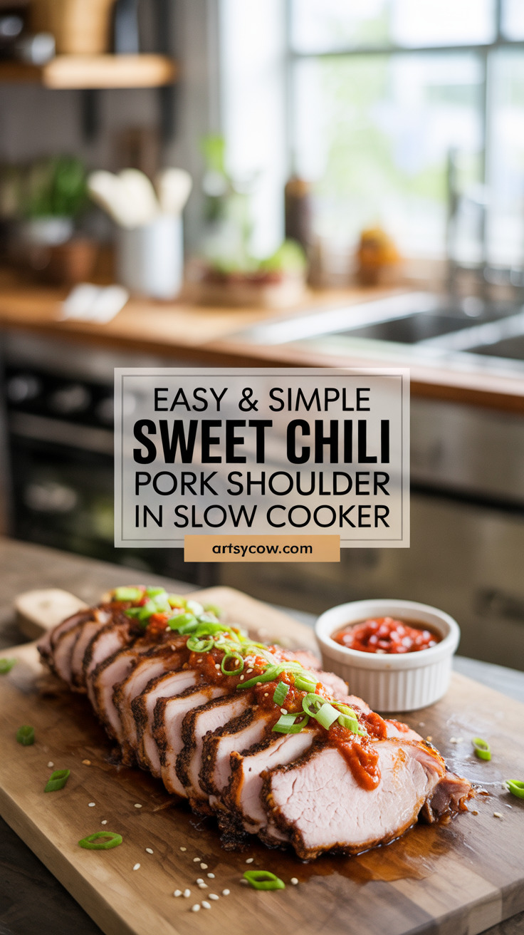 pin-1-Easy & Simple Sweet Chili Pork Shoulder In Slow Cooker-4-2