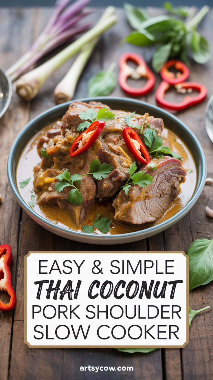 pin-1-Easy & Simple Thai Coconut Pork Shoulder Slow Cooker-6
