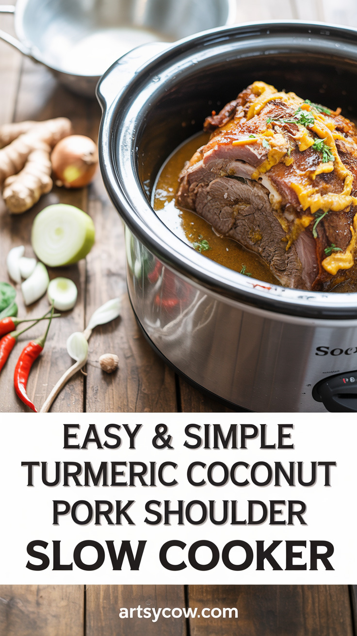 pin-1-Easy & Simple Turmeric Coconut Pork Shoulder Slow Cooker-4