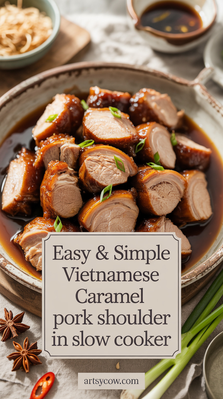 pin-1-Easy & Simple Vietnamese Caramel Pork Shoulder In Slow Cooker-4-2