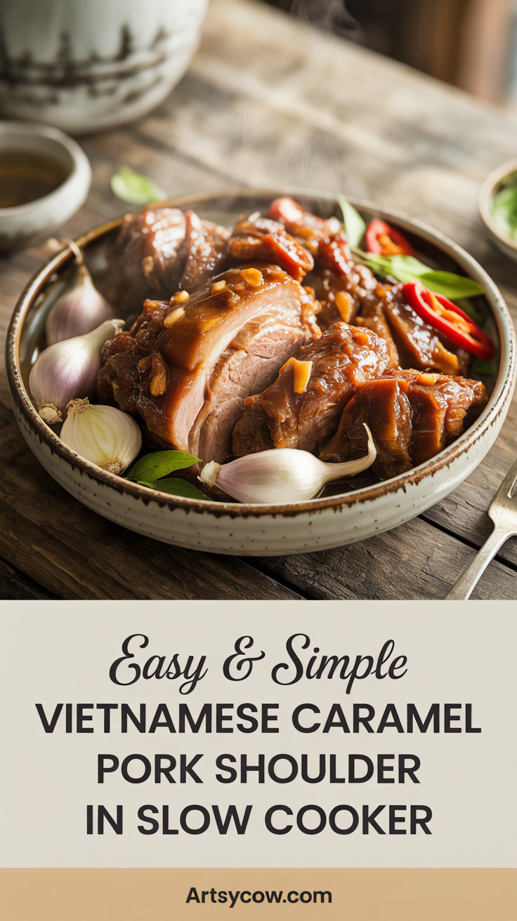 pin-1-Easy & Simple Vietnamese Caramel Pork Shoulder In Slow Cooker-5