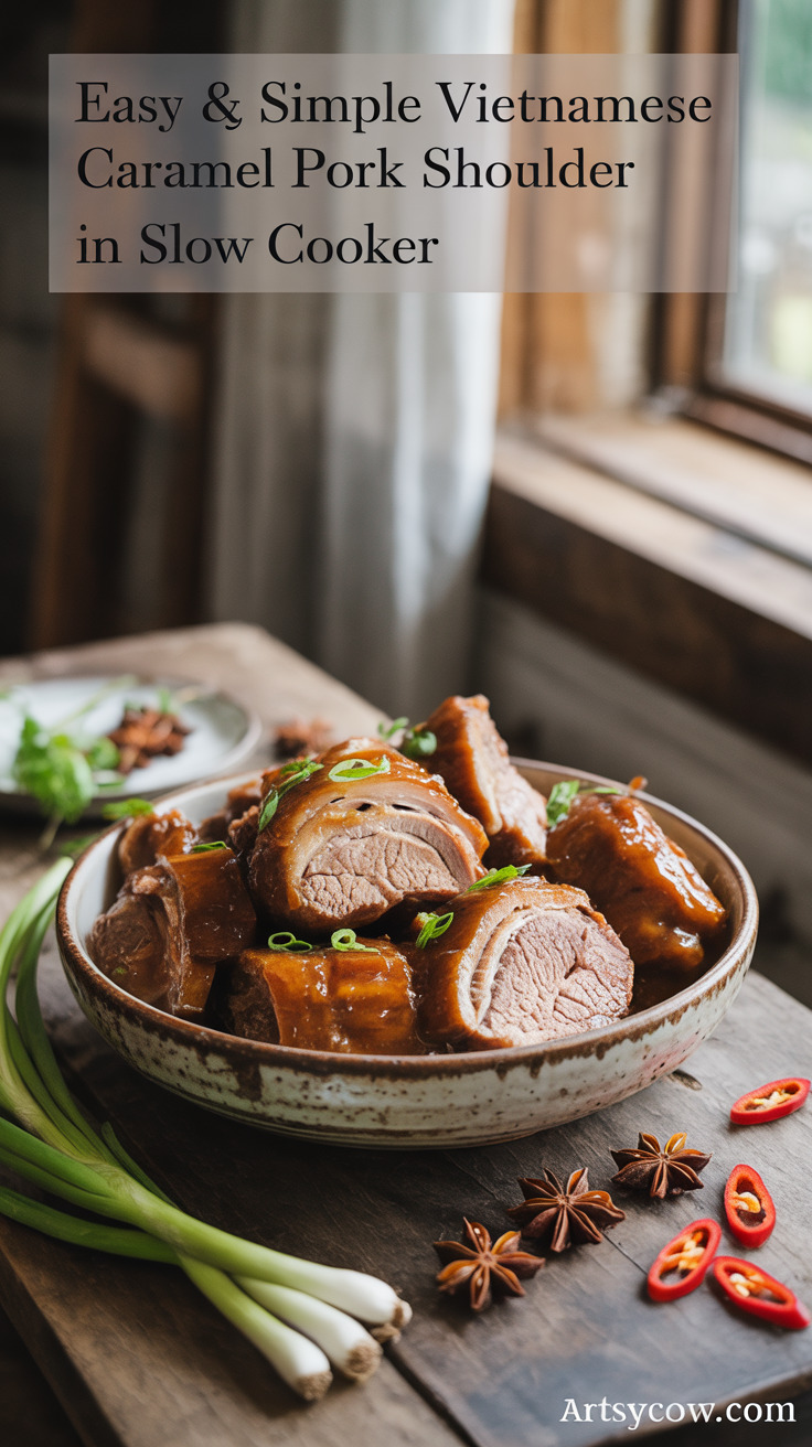 pin-1-Easy & Simple Vietnamese Caramel Pork Shoulder In Slow Cooker-6