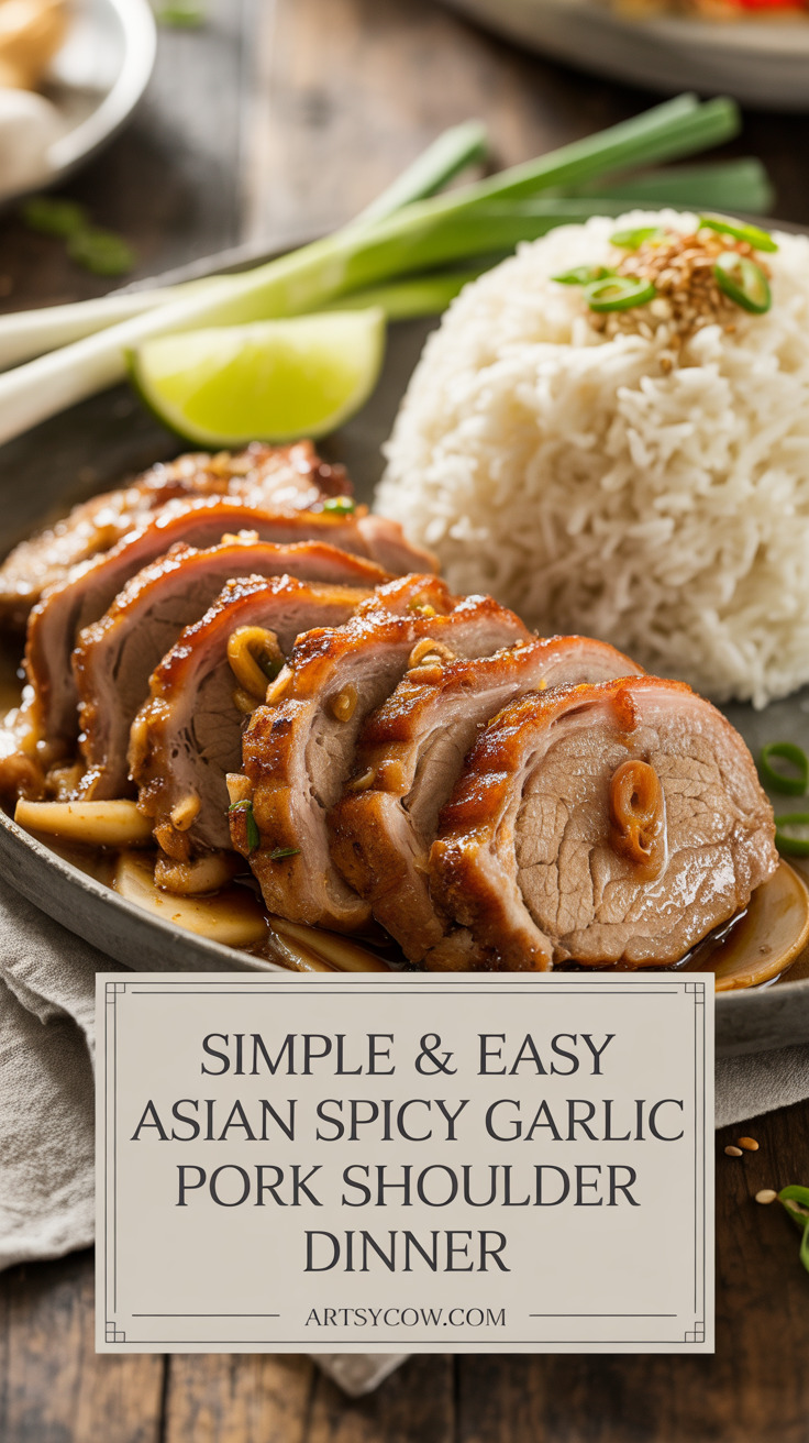 pin-1-Simple & Easy Asian Spicy Garlic Pork Shoulder Dinner-3-1