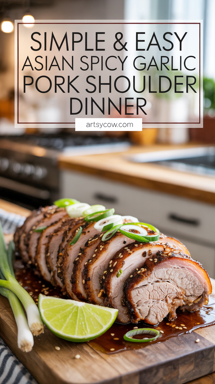 pin-1-Simple & Easy Asian Spicy Garlic Pork Shoulder Dinner-4-1