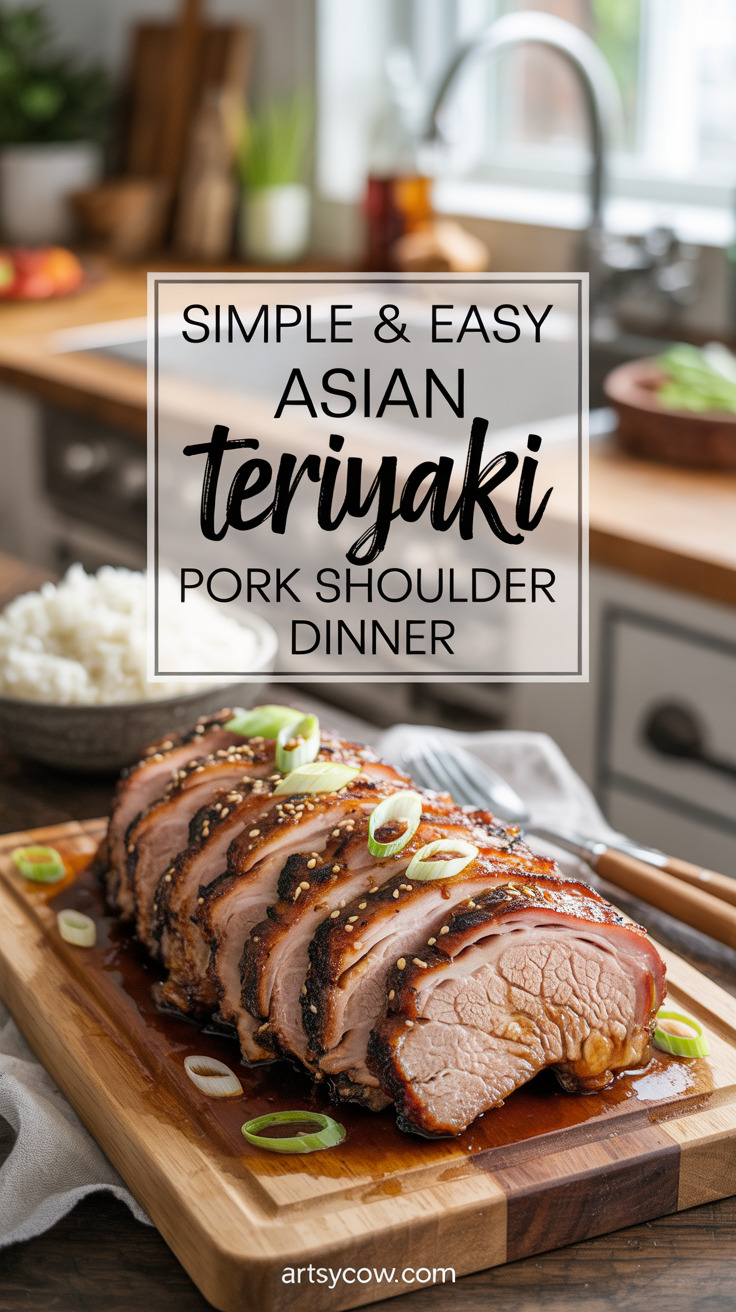 pin-1-Simple & Easy Asian Teriyaki Pork Shoulder Dinner-5