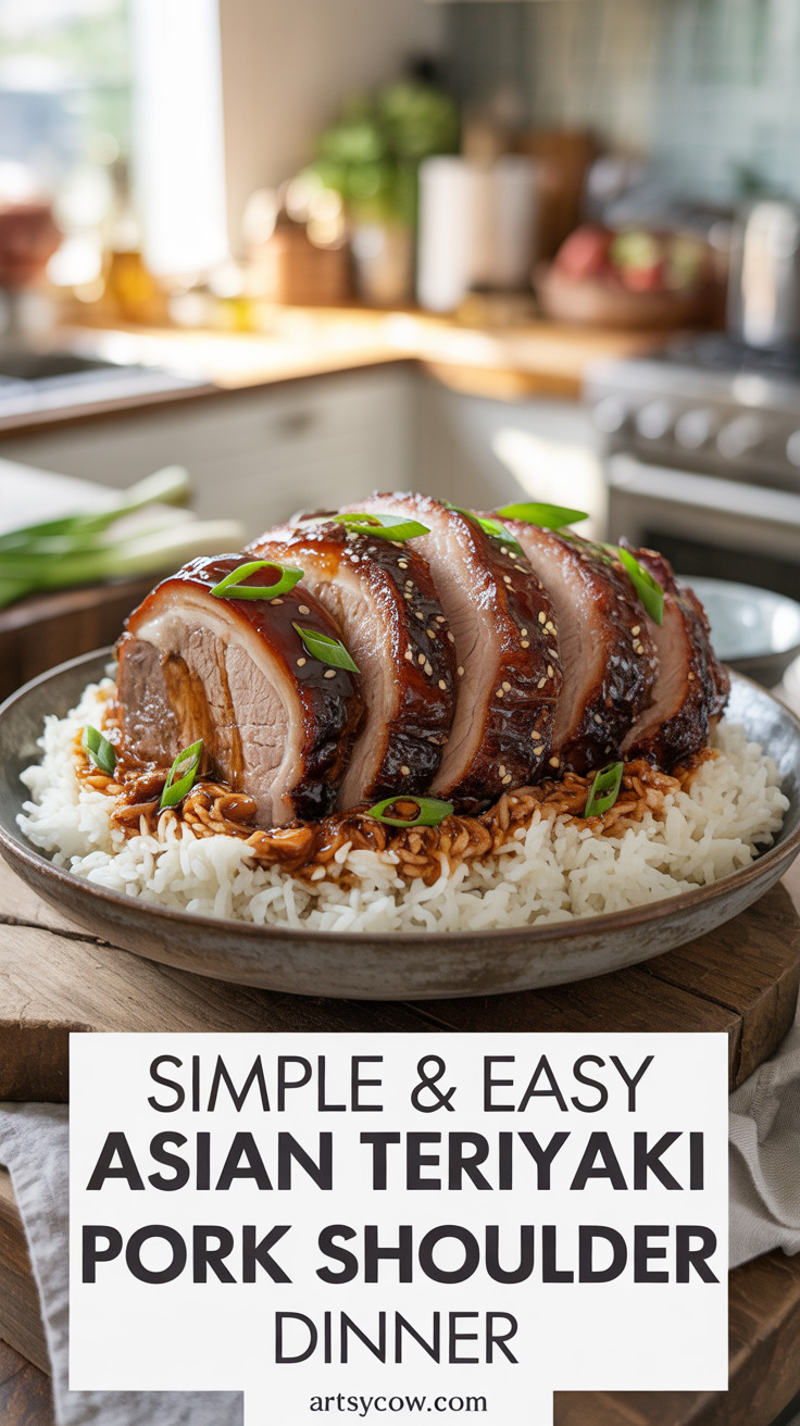 pin-1-Simple & Easy Asian Teriyaki Pork Shoulder Dinner-6