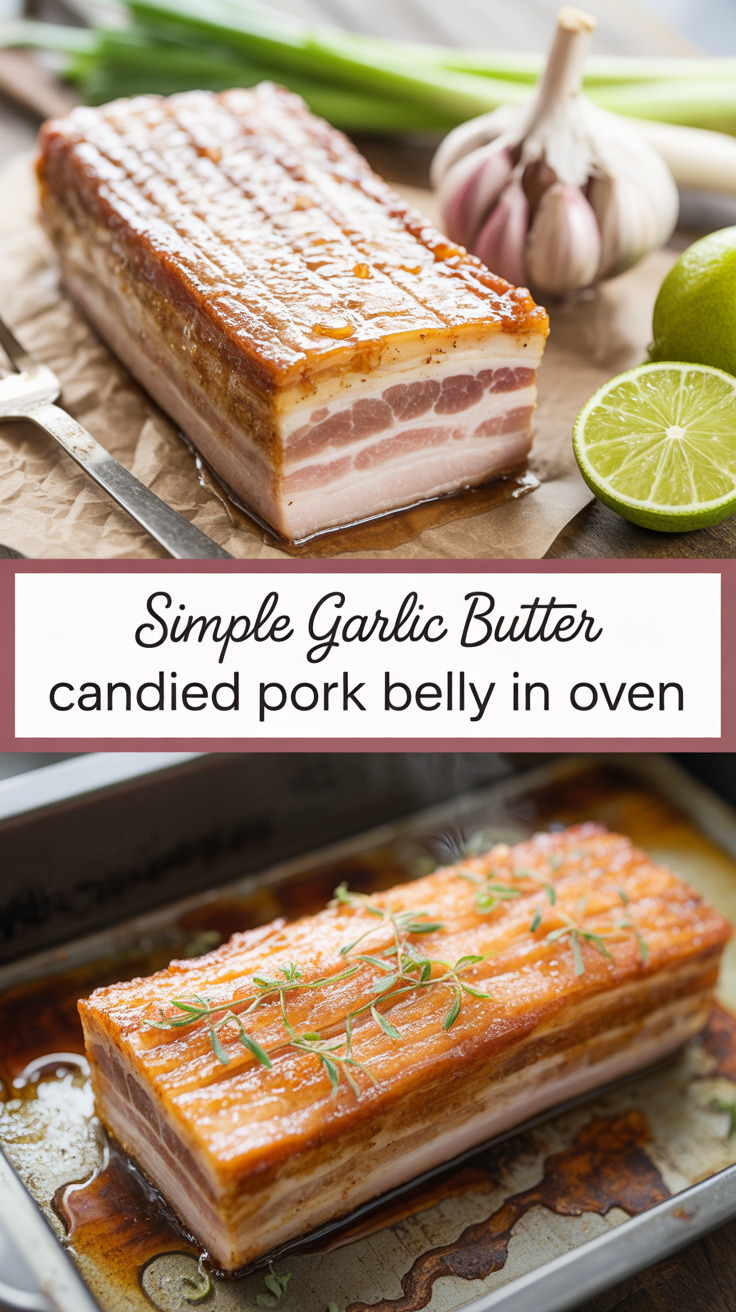pin-1-Simple Garlic Butter Candied Pork Belly in Oven-2