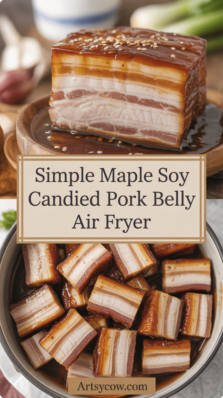 pin-1-Simple Maple Soy Candied Pork Belly Air Fryer-4