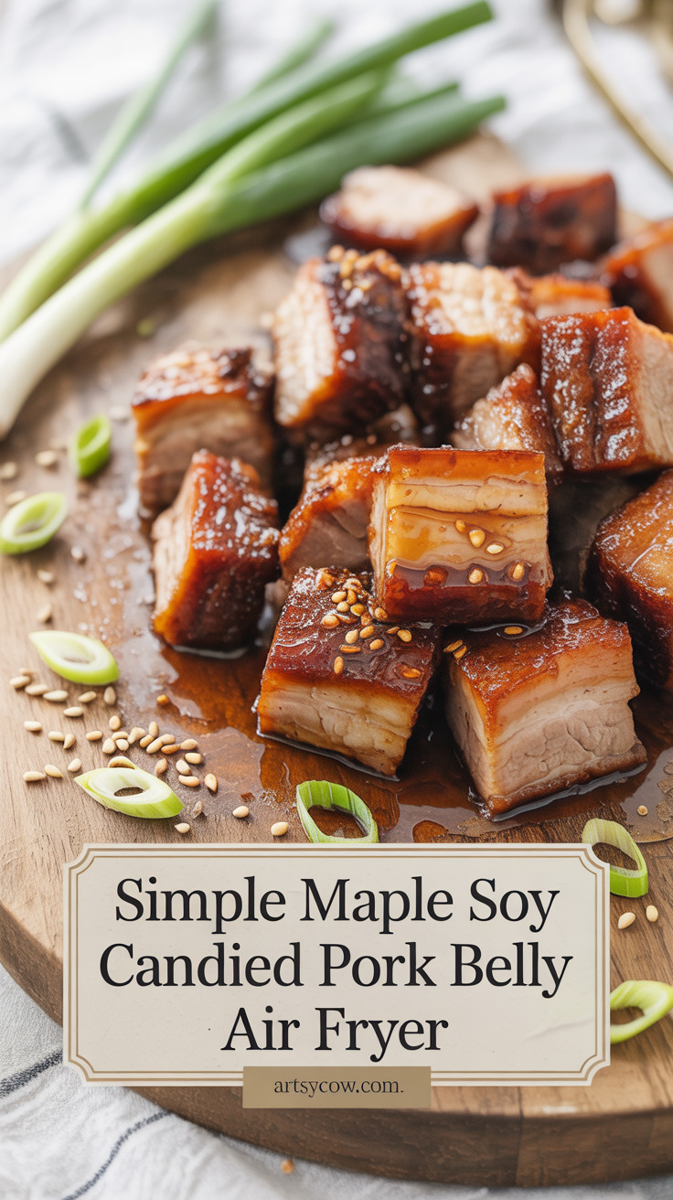 pin-1-Simple Maple Soy Candied Pork Belly Air Fryer-6