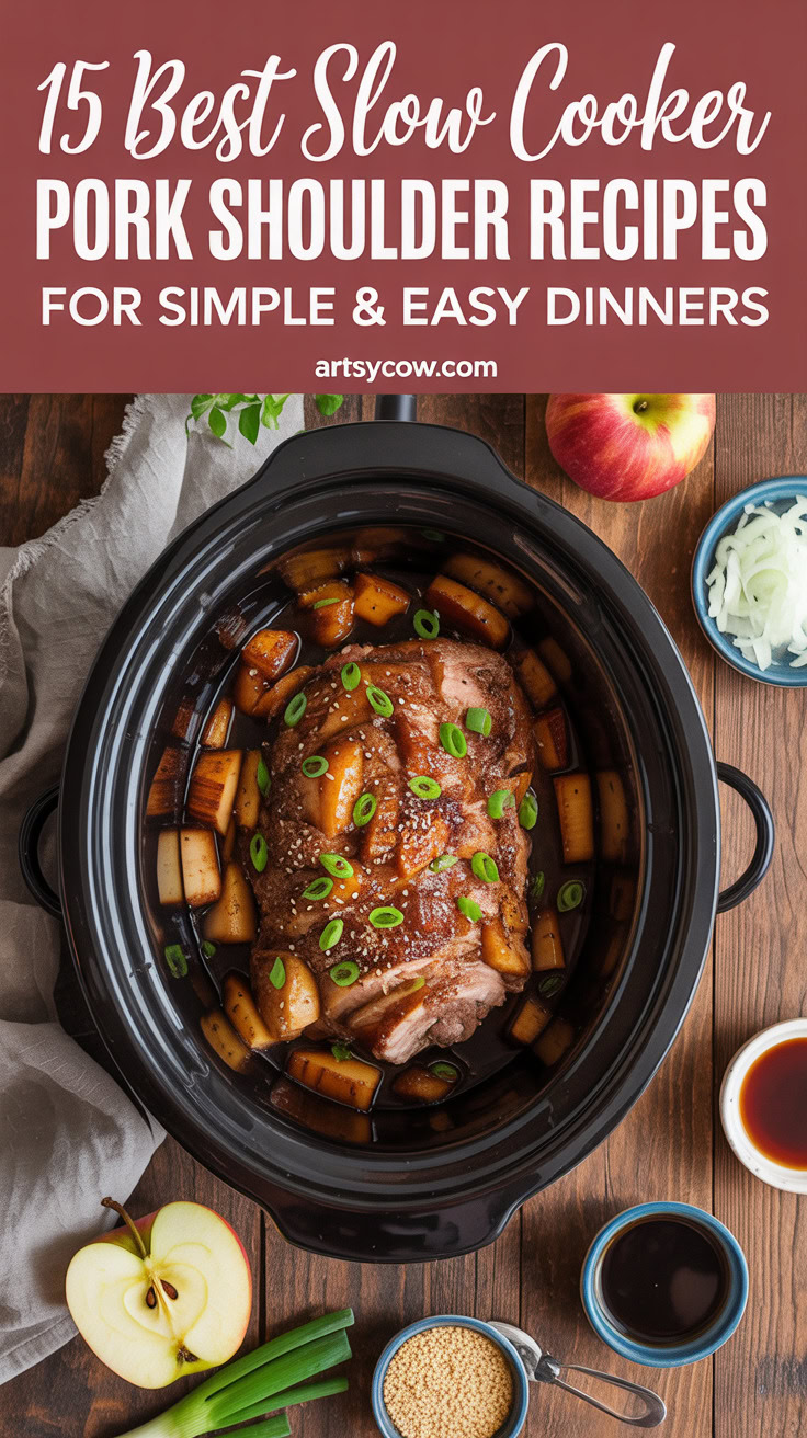 pin-12-Easy & Simple Teriyaki Apple Pork Shoulder In Slow Cooker-2