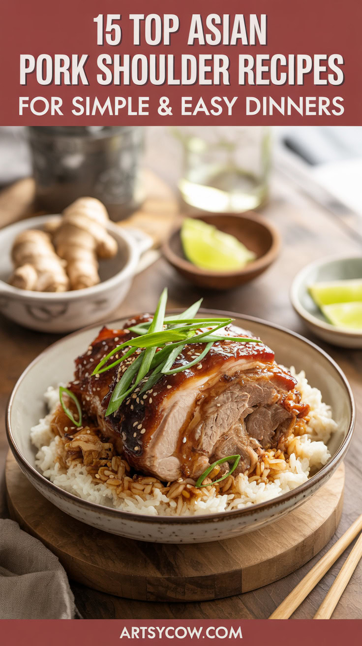 pin-3-Easy & Simple Asian Miso Glazed Pork Shoulder Dinner-2