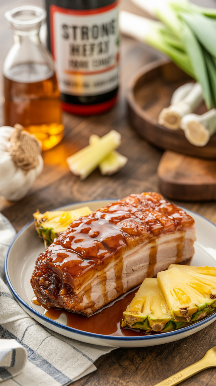 pin-5-Easy Pineapple Teriyaki Candied Pork Belly Oven-2