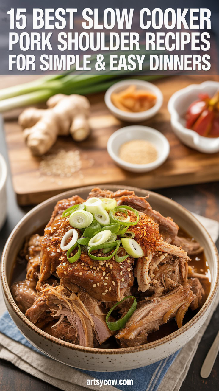 pin-6-Easy & Simple Honey Garlic Pork Shoulder Slow Cooker-2