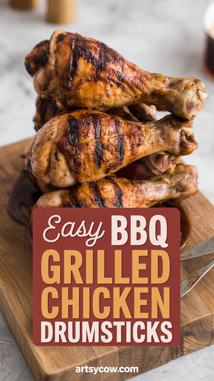 Easy BBQ Grilled Chicken Drumsticks - pin-1-Easy BBQ Grilled Chicken Drumsticks-11