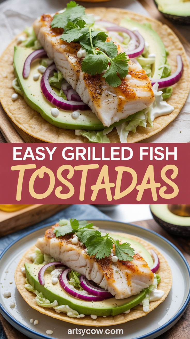 Easy Grilled Fish Tostadas - pin-1-Easy Grilled Fish Tostadas-7