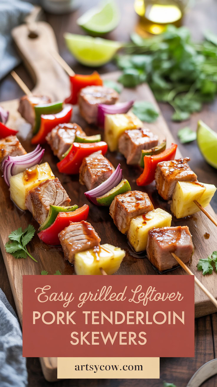 Easy Grilled Leftover Pork Tenderloin Skewers - pin-1-Easy Grilled Leftover Pork Tenderloin Skewers-1