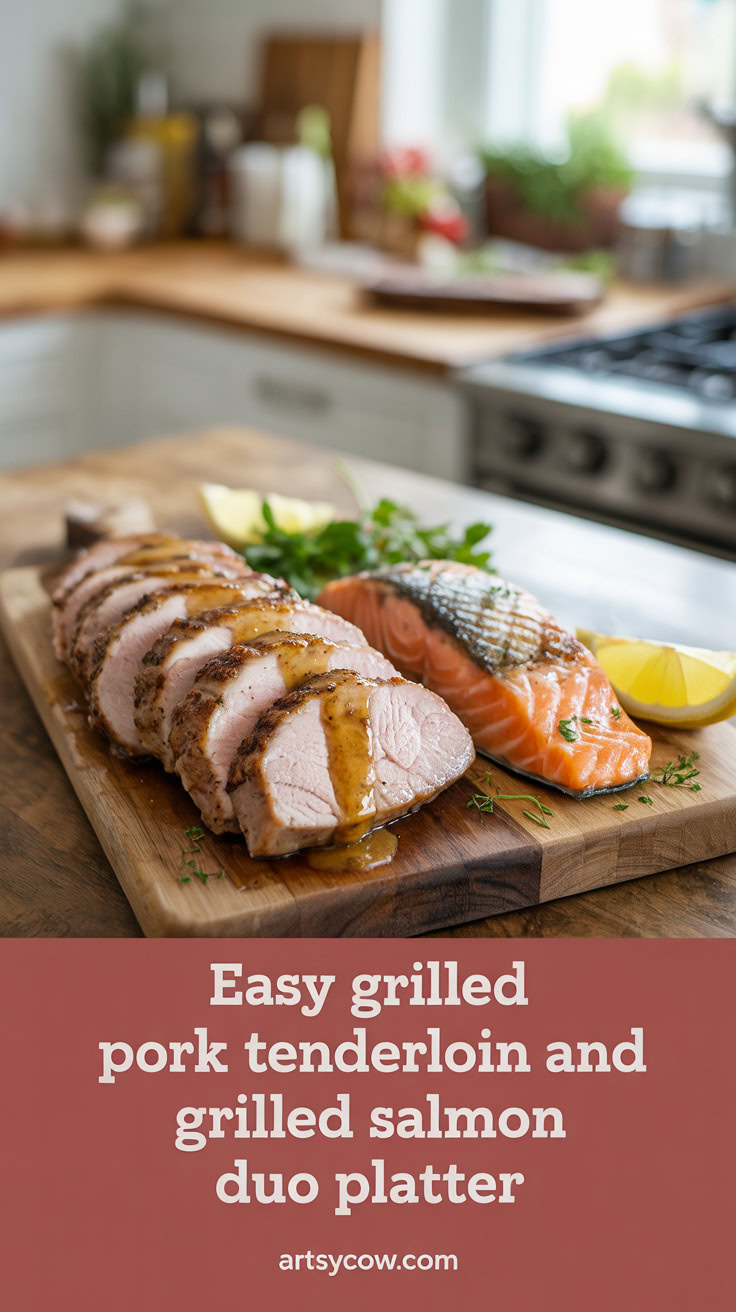 pin-1-Easy Grilled pork tenderloin and grilled salmon duo platter-1-1