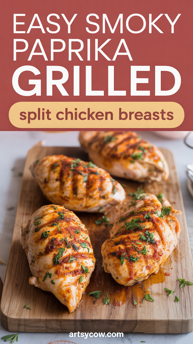 Easy Smoky Paprika Grilled Split Chicken Breasts - pin-1-Easy Smoky Paprika Grilled Split Chicken Breasts-4-1