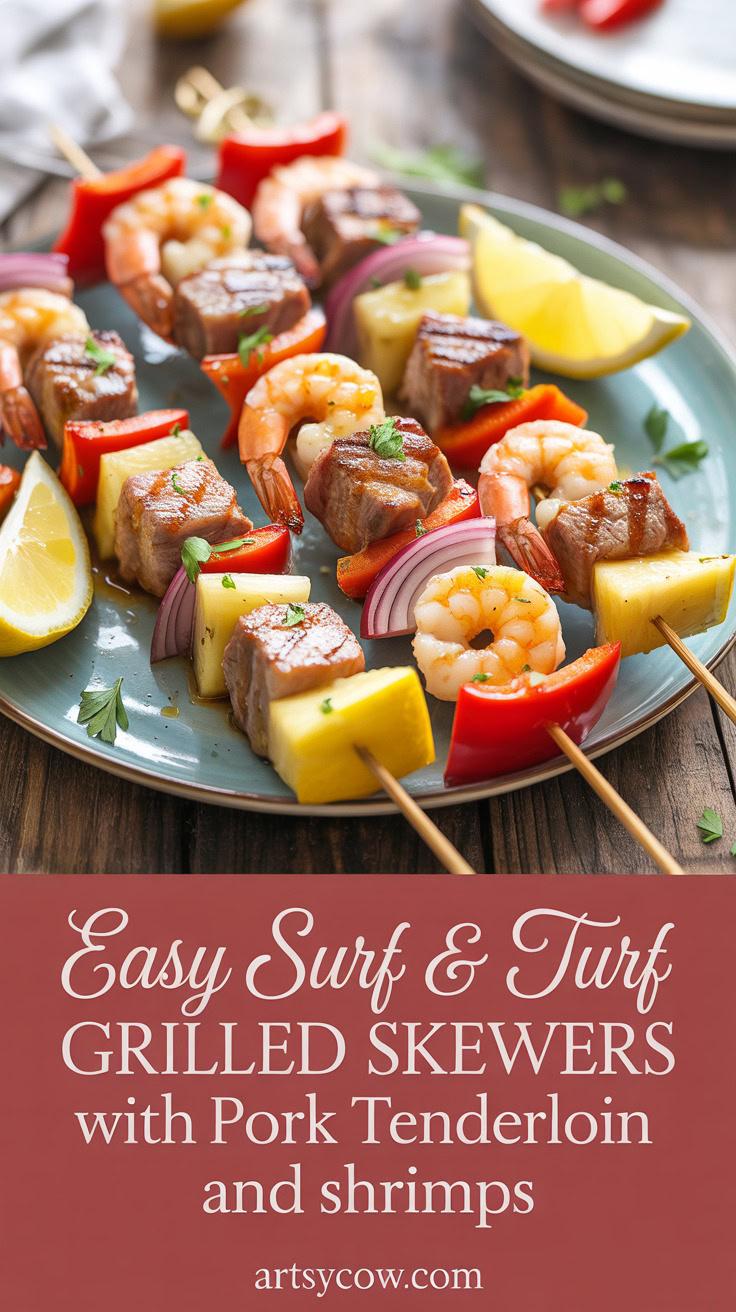 pin-1-Easy Surf & Turf grilled skewers with pork tenderloin and shrimps-2