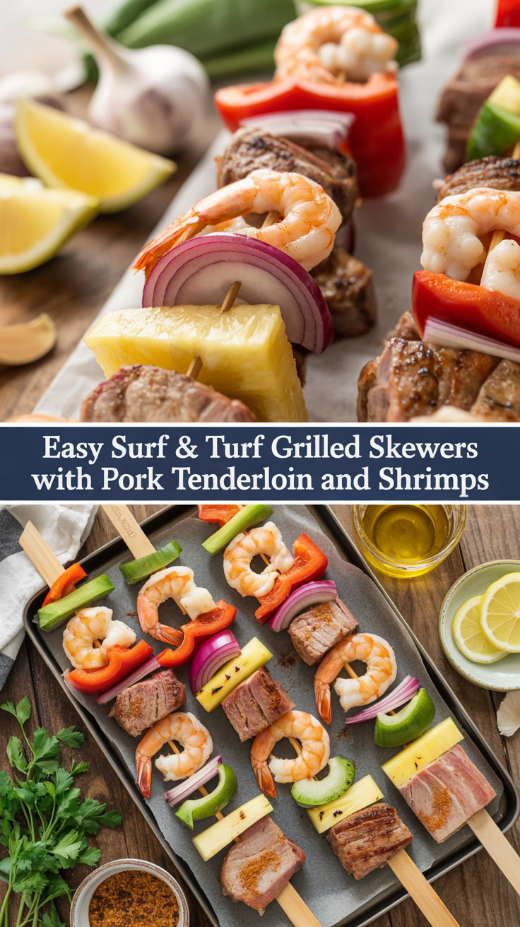 pin-1-Easy Surf & Turf grilled skewers with pork tenderloin and shrimps-5