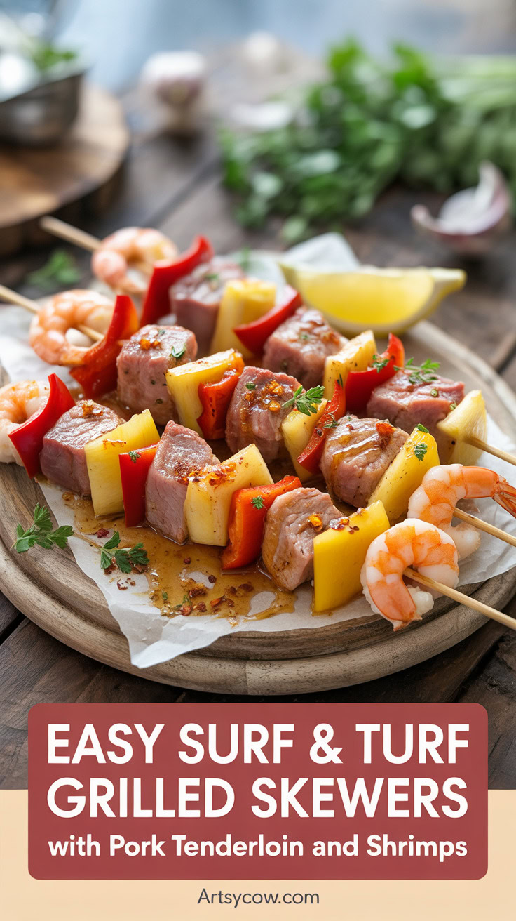pin-1-Easy Surf & Turf grilled skewers with pork tenderloin and shrimps-6