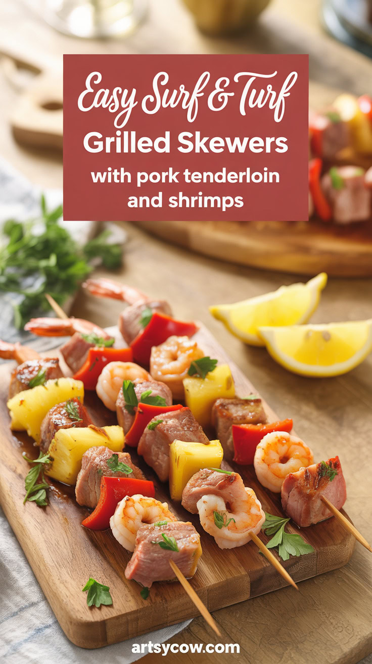 pin-1-Easy Surf & Turf grilled skewers with pork tenderloin and shrimps-7