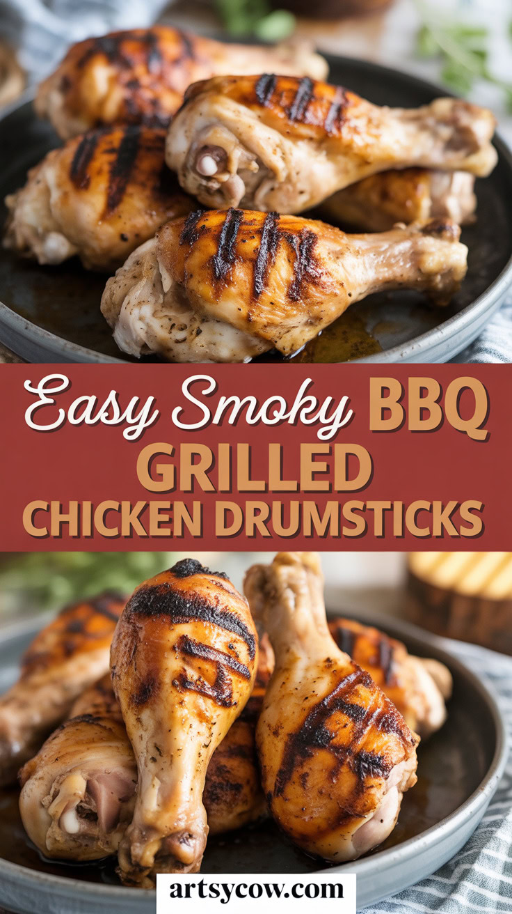 pin-1-easy Smoky BBQ Grilled Chicken Drumsticks-2-1