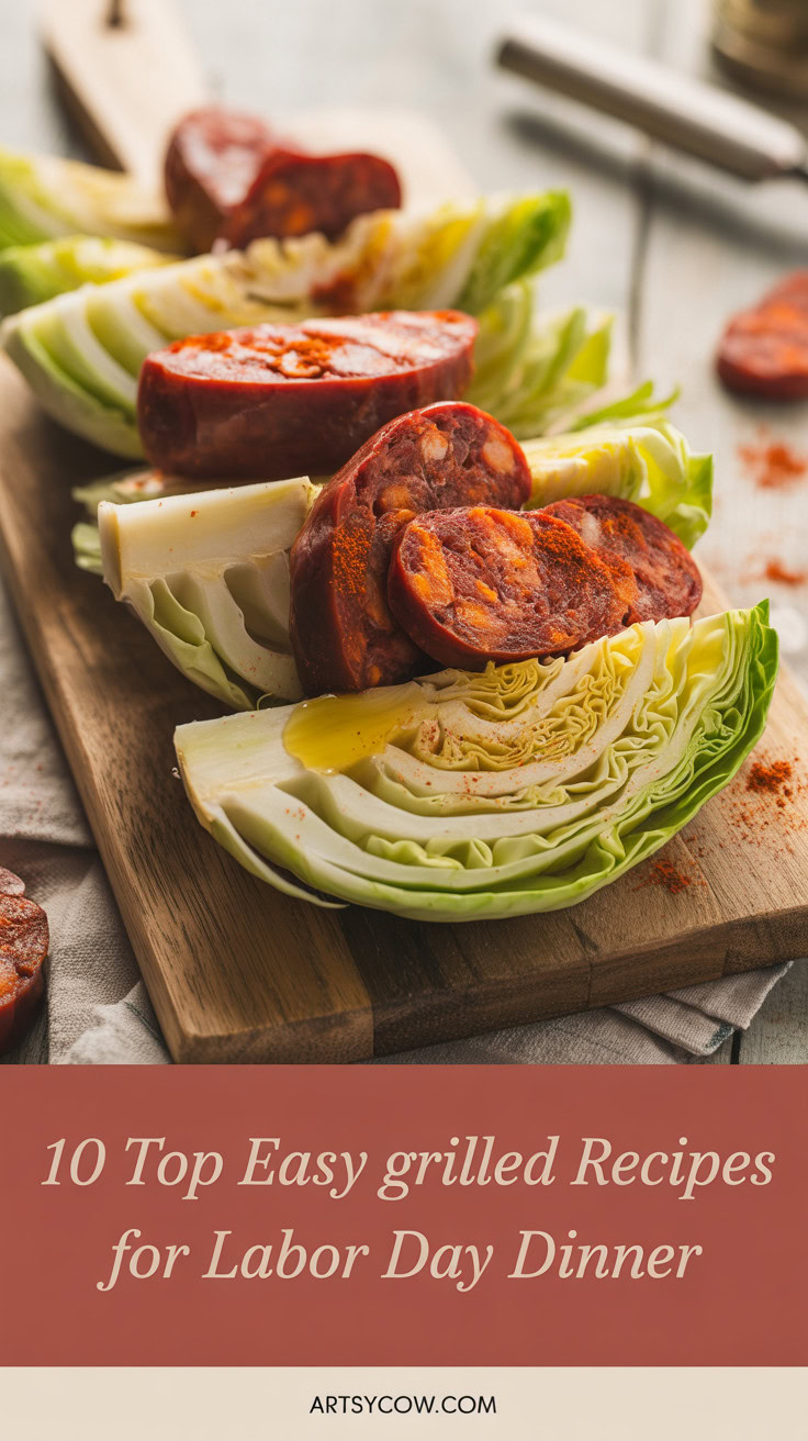 Top Easy Grilled Recipes For Labor Day Dinner - pin-10-Grilled Chorizo and Cabbage Wedges-2