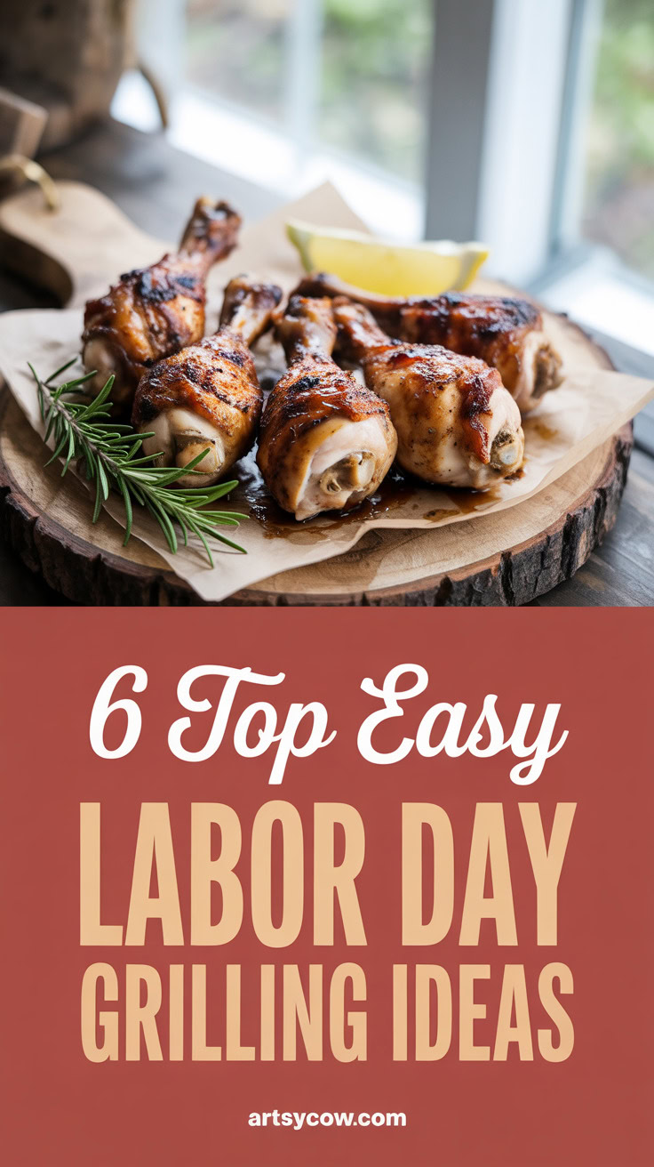pin-4-easy Smoky BBQ Grilled Chicken Drumsticks-2