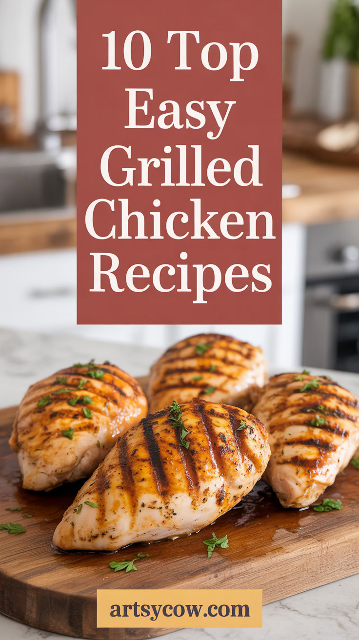 Top Easy Grilled Chicken Recipes - pin-9-Easy Smoky Paprika Grilled Split Chicken Breasts-1