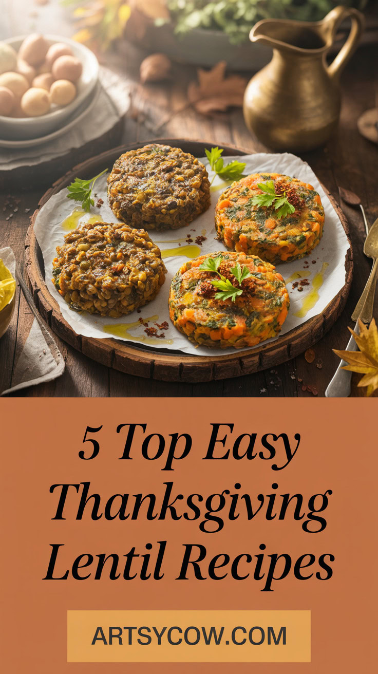 Top Easy Thanksgiving Lentil Recipes - pin-2-Thanksgiving Lentil and Carrot Fritters-1