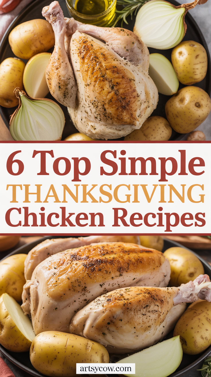 Top Simple Thanksgiving Chicken Recipes - pin-3-Thanksgiving Maple Rosemary Roast Chicken-4-3