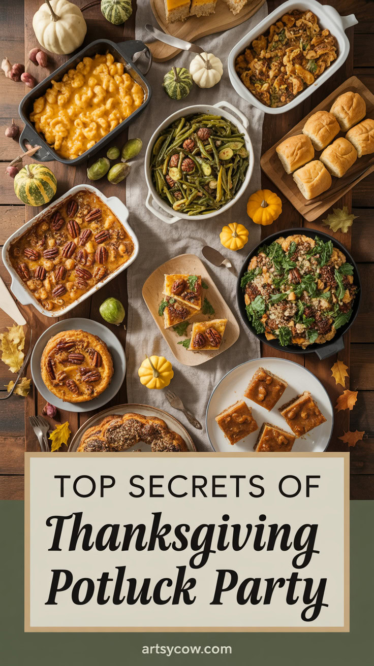 Top Secrets of Thanksgiving Potluck Party - pin-4-with-title-Choose crowd-pleasing dishes.-4-3