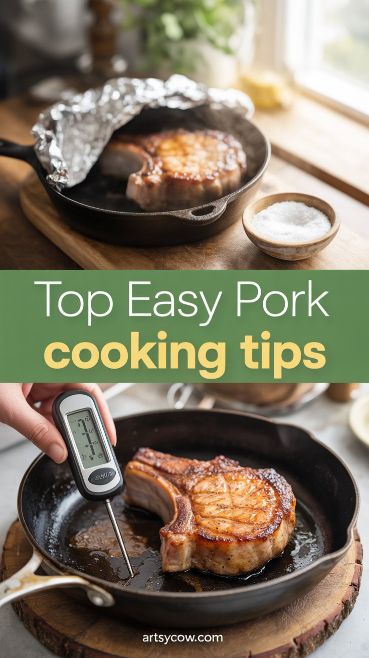 Top Easy Pork Cooking Tips - pin-4-with-title-Use a thermometer.-3-1