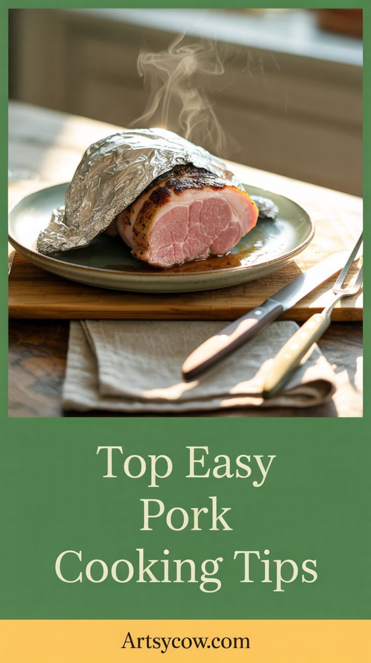 Top Easy Pork Cooking Tips - pin-5-with-title-Let it rest after cooking.-3