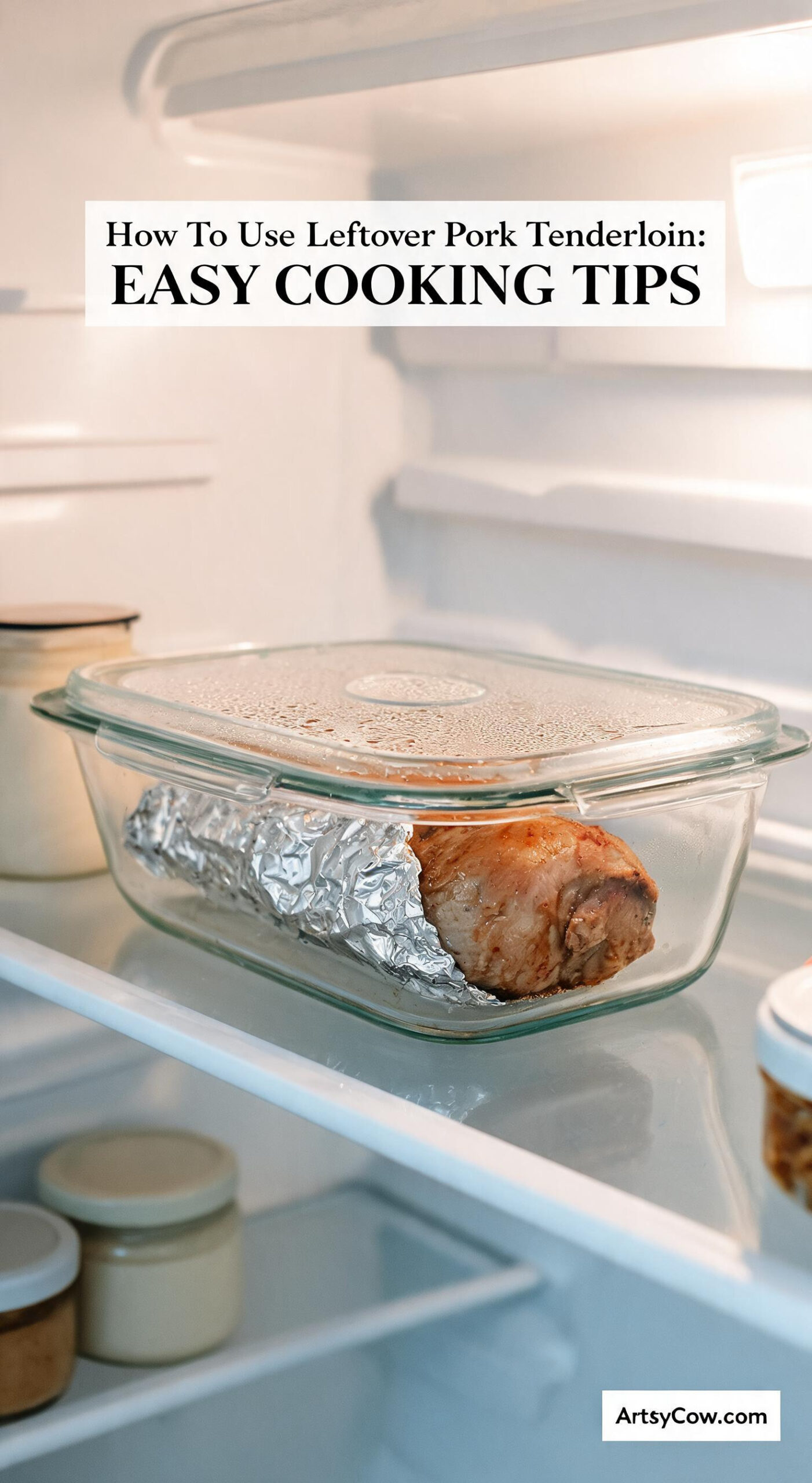 How To Use Leftover Pork Tenderloin: Easy Cooking Tips - pin-1-with-title-Keep the tenderloin whole until needed.-4