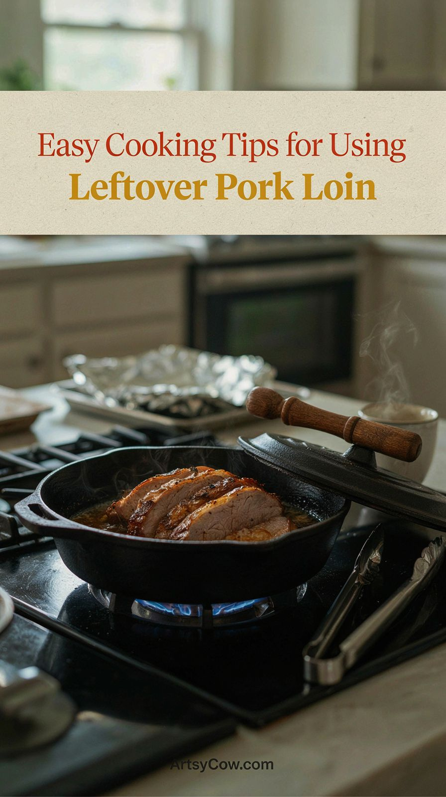 Easy Cooking Tips for Using Leftover Pork Loin - pin-2-with-title-Reheat it gently.-4