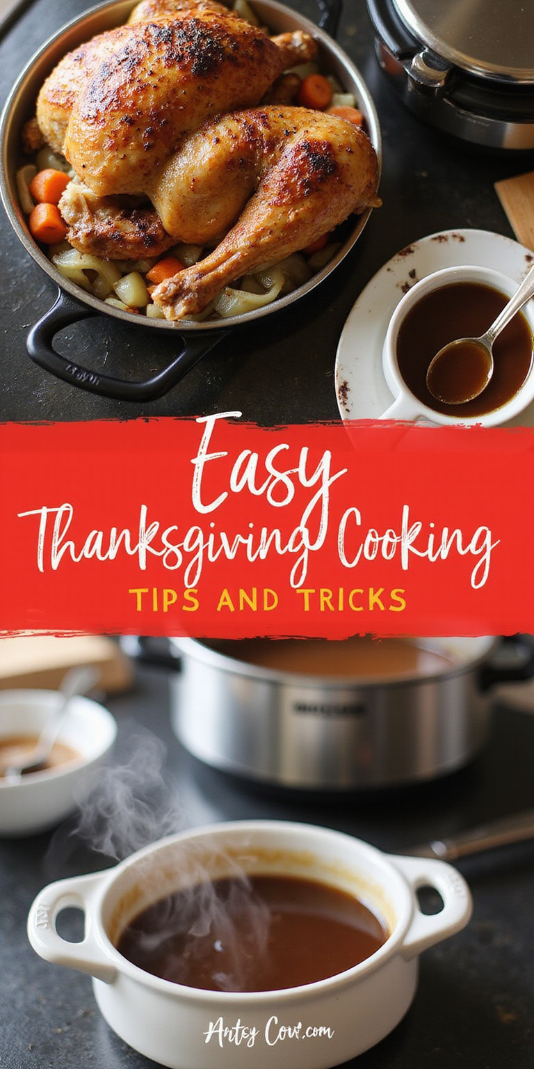 Easy Thanksgiving Cooking Tips and Tricks - pin-4-with-title-Make the gravy early.-3