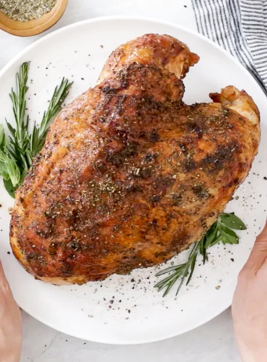 Simple and Easy Air Fryer Recipes for Thanksgiving - 5-Air Fryer Turkey Breast-Air-Fryer-Turkey-Breast-5