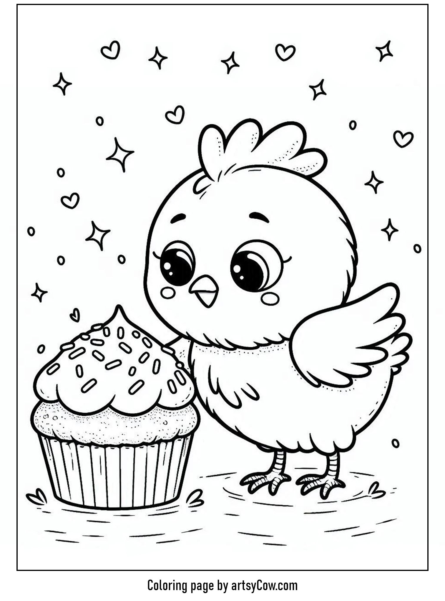 17 Chicken Coloring Pages For 2025 - ArtsyCow