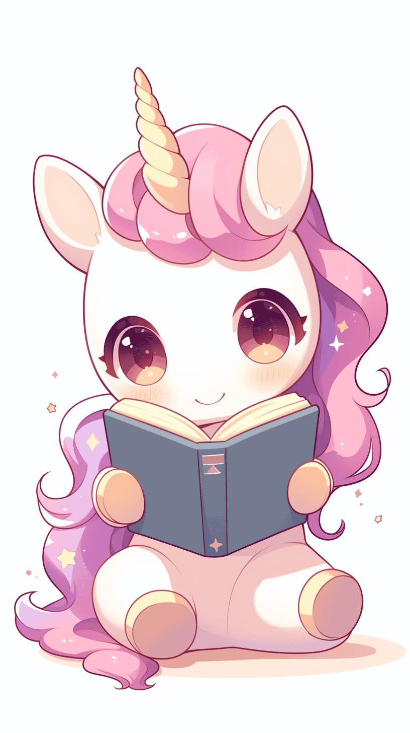 Bookish Kawaii Unicorn Magic