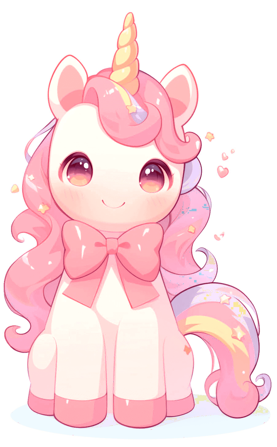 Bow Adorned Unicorn Splendor