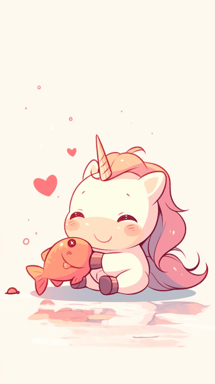 Unicorn and Fish Friends