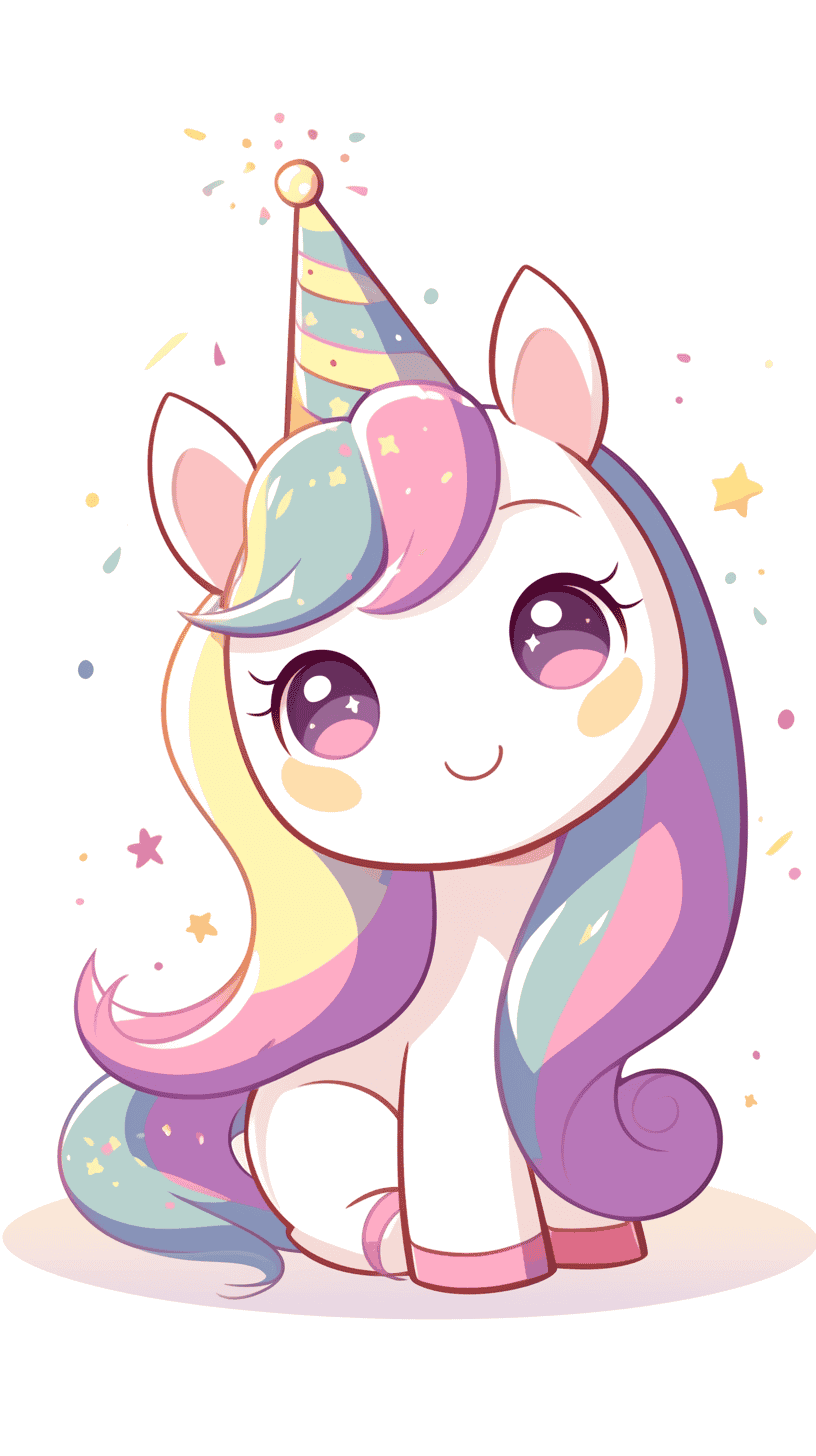 Party-Ready Kawaii Unicorn