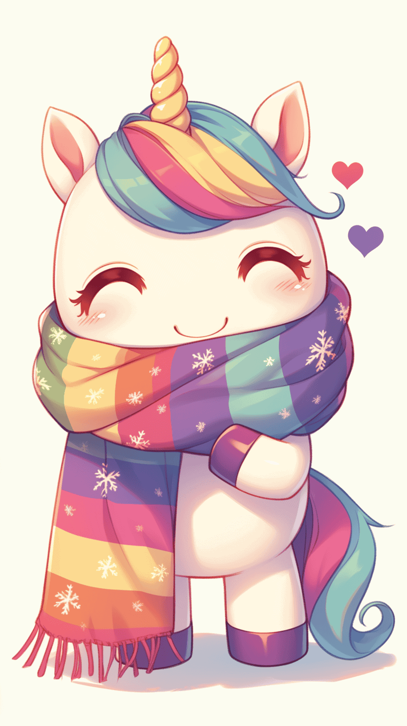 Snugly Scarf Kawaii Unicorn