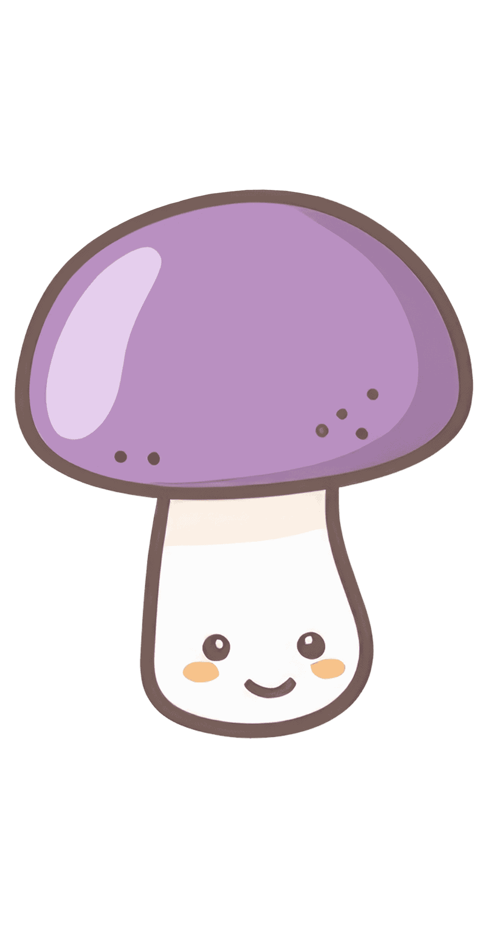 Adorable Mushroom Character Drawing