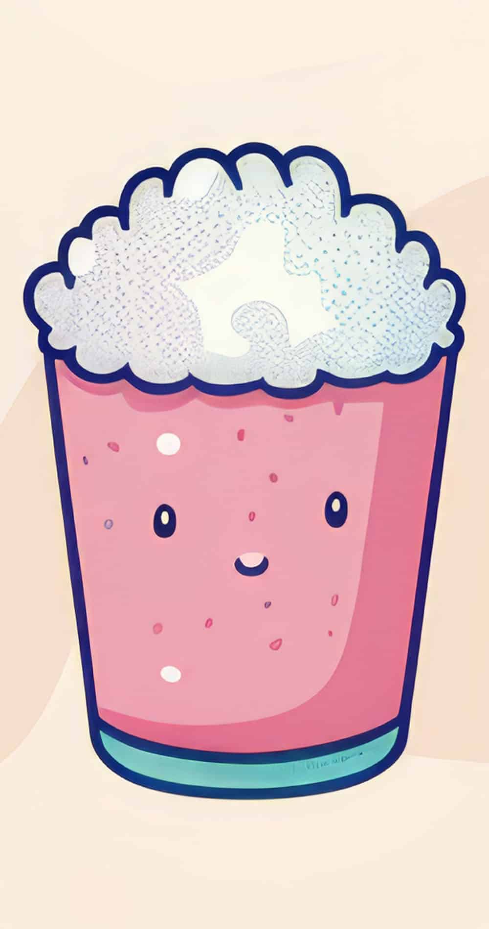 Delightful Strawberry Milkshake Sketch