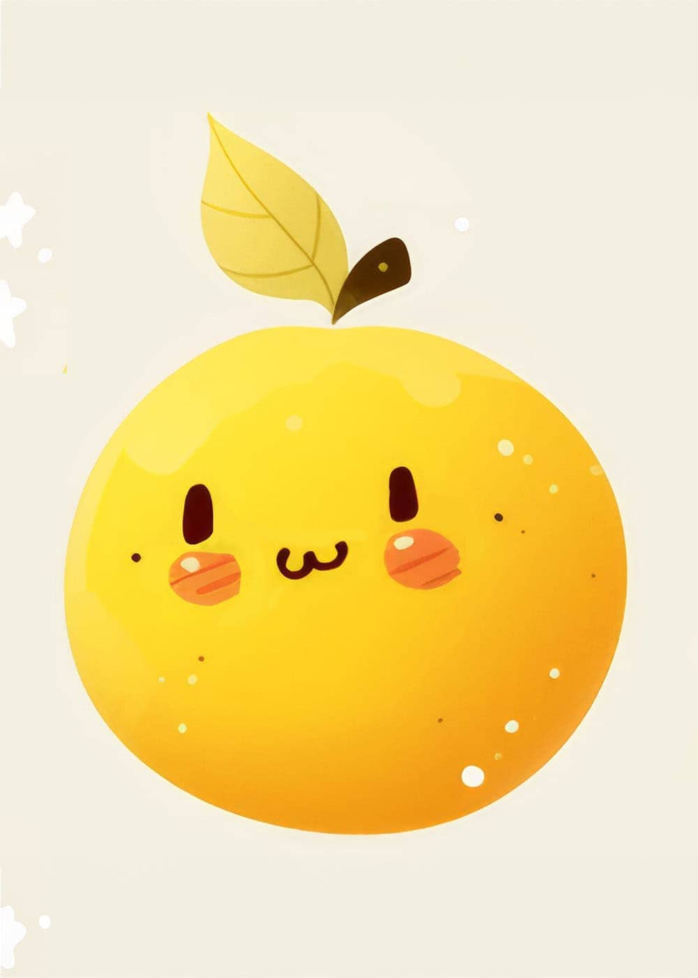 Adorable Apple with a Smile